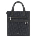 クリスチャン・ディオール Christian Dior サファリ ノースサウス トート 1ESPO311YKY ブラック キャンバス レザー 2WAYバッグ シルバー金具