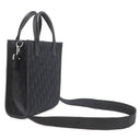 クリスチャン・ディオール Christian Dior サファリ ノースサウス トート 1ESPO311YKY ブラック キャンバス レザー 2WAYバッグ シルバー金具