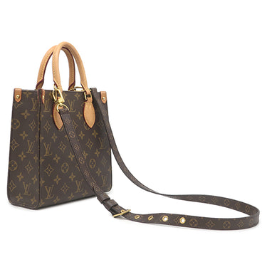 ルイヴィトン LOUIS VUITTON サックプラ BB M46265 モノグラム モノグラムキャンバス 2WAYバッグ ゴールド金具 茶 ショルダーバッグ トートバッグ