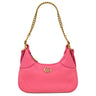 グッチ GUCCI アフロディーテ スモール ショルダー 731817 ピンク レザー 2WAYバッグ ヴィンテージ金具 GG チェーン ハーフムーン