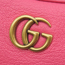 グッチ GUCCI アフロディーテ スモール ショルダー 731817 ピンク レザー 2WAYバッグ ヴィンテージ金具 GG チェーン ハーフムーン