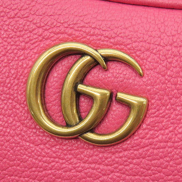 グッチ GUCCI アフロディーテ スモール ショルダー 731817 ピンク レザー 2WAYバッグ ヴィンテージ金具 GG チェーン ハーフムーン