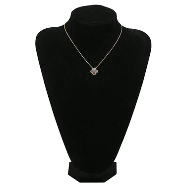 ヴァンクリーフアーペル Van Cleef & Arpels ヴィンテージ アルハンブラ VCARD38500 レッド×イエローゴールド K18YG カーネリアン ネックレス Au750 18K 赤 カーネリアン