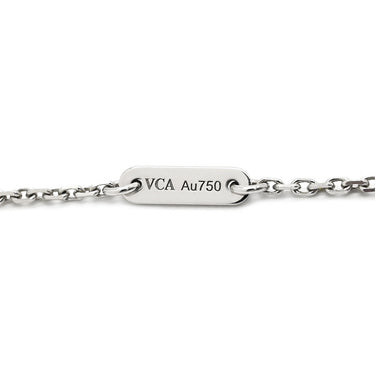 ヴァンクリーフアーペル Van Cleef & Arpels スウィート アルハンブラ パピヨン VCARF80500 ブルー×ホワイトゴールド K18WG ターコイズ ネックレス Au750 18K WG ターコイズ VCA