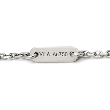 ヴァンクリーフアーペル Van Cleef & Arpels スウィート アルハンブラ パピヨン VCARF80500 ブルー×ホワイトゴールド K18WG ターコイズ ネックレス Au750 18K WG ターコイズ VCA
