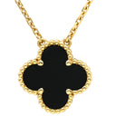 ヴァンクリーフアーペル Van Cleef & Arpels ヴィンテージ アルハンブラ ペンダント VCARA45800 ブラック×イエローゴールド K18YG オニキス ネックレス Au750 18K 黒 オニキス
