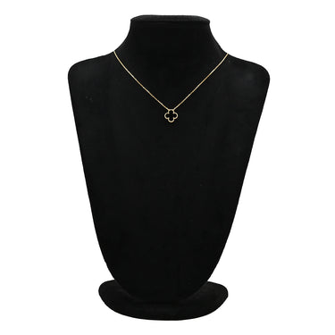 ヴァンクリーフアーペル Van Cleef & Arpels ヴィンテージ アルハンブラ ペンダント VCARA45800 ブラック×イエローゴールド K18YG オニキス ネックレス Au750 18K 黒 オニキス