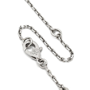ヴァンクリーフアーペル Van Cleef & Arpels ヴィンテージ アルハンブラ VCARD34900 ブルーグレー×ホワイトゴールド K18WG カルセドニー ネックレス Au750 18K カルセドニー