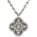 ヴァンクリーフアーペル Van Cleef & Arpels スウィート アルハンブラ ペンダント VCARO85900 ホワイトゴールド K18WG ダイヤモンド ネックレス 750 K18 ダイヤモンド 12石
