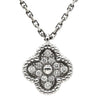 ヴァンクリーフアーペル Van Cleef & Arpels スウィート アルハンブラ ペンダント VCARO85900 ホワイトゴールド K18WG ダイヤモンド ネックレス 750 K18 ダイヤモンド 12石