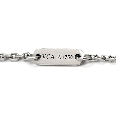 ヴァンクリーフアーペル Van Cleef & Arpels スウィート アルハンブラ ペンダント VCARO85900 ホワイトゴールド K18WG ダイヤモンド ネックレス 750 K18 ダイヤモンド 12石