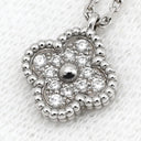 ヴァンクリーフアーペル Van Cleef & Arpels スウィート アルハンブラ ペンダント VCARO85900 ホワイトゴールド K18WG ダイヤモンド ネックレス 750 K18 ダイヤモンド 12石