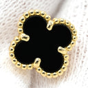 ヴァンクリーフアーペル Van Cleef & Arpels スウィート アルハンブラ VCARA44900 ブラック×イエローゴールド K18YG オニキス ピアス 黒 オニキス Au750 18K 両耳用