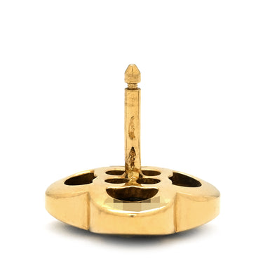ヴァンクリーフアーペル Van Cleef & Arpels ピュア アルハンブラ VCARB14000 ブラック×イエローゴールド K18YG オニキス ピアス 黒 オニキス Au750 18K 両耳用
