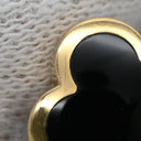ヴァンクリーフアーペル Van Cleef & Arpels ピュア アルハンブラ VCARB14000 ブラック×イエローゴールド K18YG オニキス ピアス 黒 オニキス Au750 18K 両耳用