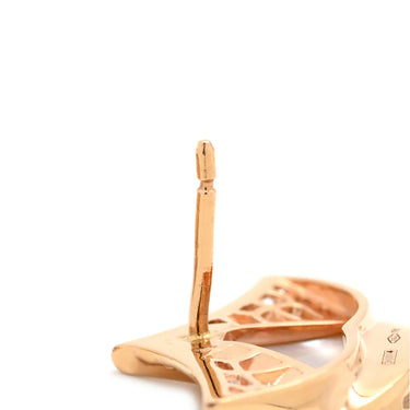 ブルガリ BVLGARI ディーヴァ ドリーム ダイヤ ホワイト×ピンクゴールド K18PG ダイヤモンド マザーオブパール ピアス 18K 750PG 18金 パール シェル