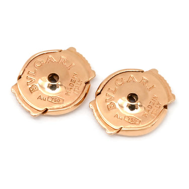 ブルガリ BVLGARI ディーヴァ ドリーム ダイヤ ホワイト×ピンクゴールド K18PG ダイヤモンド マザーオブパール ピアス 18K 750PG 18金 パール シェル