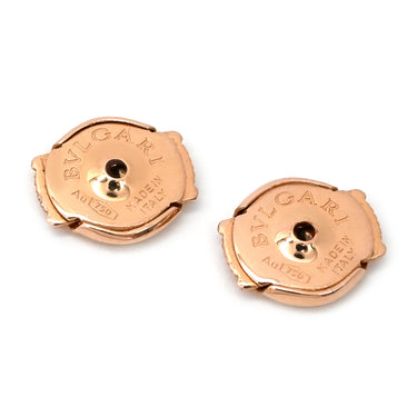 ブルガリ BVLGARI ディーヴァ ドリーム 350740 ホワイト×ピンクゴールド K18PG ダイヤモンド マザーオブパール ピアス 白 18K 750PG 18金 1Pダイヤ