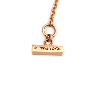 ティファニー Tiffany & Co Tトゥー サークル ダイヤ ピンクオパール ピンク×ローズゴールド K18PG ダイヤモンド ピンクオパール ネックレス ピンクゴールド T＆Co. Au750 18K ピンク 丸型 ラウンド