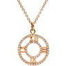 ティファニー Tiffany & Co アトラス オープン メダリオン ダイヤモンド ローズゴールド K18PG ダイヤモンド ネックレス T&Co. K18PG Au750 18K 18金