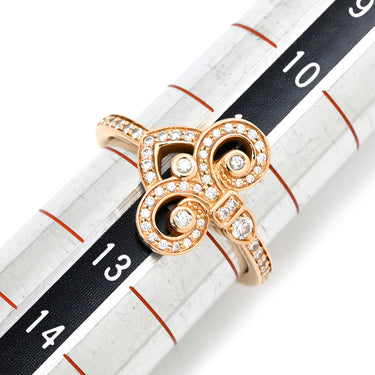 ティファニー Tiffany & Co フルール ド リス ダイヤ ローズゴールド K18PG ダイヤモンド リング 指輪 ピンクゴールド T＆Co. 750 RG PG エルサ ペレッティ ユリ 12号