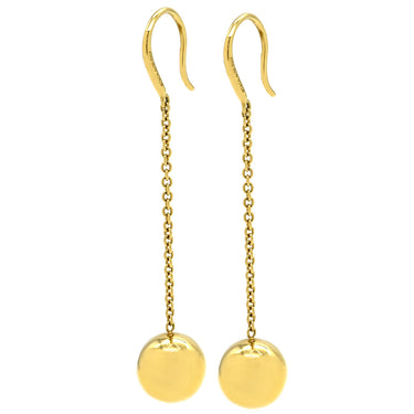ティファニー Tiffany & Co ハードウェア ボールピアス イエローゴールド K18YG ピアス T＆Co. Au750 750 チェーン フック