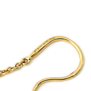 ティファニー Tiffany & Co ハードウェア ボールピアス イエローゴールド K18YG ピアス T＆Co. Au750 750 チェーン フック