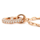 エルメス HERMES ファランドール PM ダイヤ H221303B ローズゴールド K18PG ダイヤモンド ST ネックレス ピンクゴールド K18 750 シェーヌダンクル