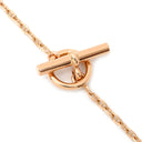 エルメス HERMES ファランドール PM ダイヤ H221303B ローズゴールド K18PG ダイヤモンド ST ネックレス ピンクゴールド K18 750 シェーヌダンクル