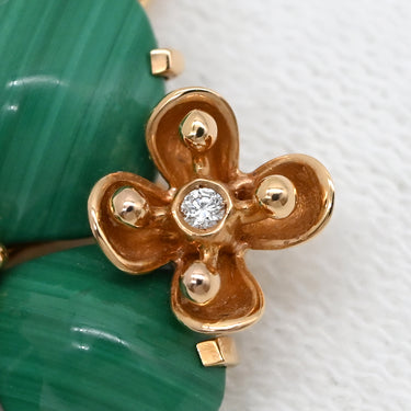 ショーメ CHAUMET オルタンシア エデン 083144-000 グリーン×ピンクゴールド K18PG ダイヤモンド マラカイト ネックレス 緑 K18 750 PG ダイヤモンド マラカイト
