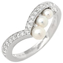 ショーメ CHAUMET ジョゼフィーヌ エグレット 083290 パールホワイト×ホワイトゴールド K18WG パール ダイヤモンド #56(JP16) リング 指輪 白 あこやパール ダイヤ パヴェ 15.5号