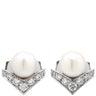 ショーメ CHAUMET エグレット 085046 パールホワイト×ホワイトゴールド K18WG ダイヤモンド パール ピアス 18K WG ダイヤモンド 14P 14石 パール