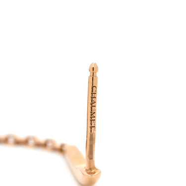 ショーメ CHAUMET オルタンシア アストル ドール ドロップ 083139-000 ピンクゴールド K18PG ダイヤモンド ピアス Au750 18K アジサイ 紫陽花モチーフ