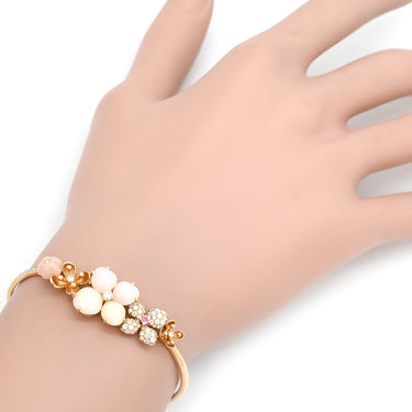 ショーメ CHAUMET オルタンシア オーブ ロゼ ピンク×ピンクゴールド K18PG ダイヤモンド ピンクサファイア ピンクオパール エンジェルスキンコーラル ブレスレット ピンク 750 PG ダイヤ サファイア オパール エンジェルスキン