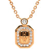 ハリーウィンストン Harry Winston HWロゴ ダイヤペンダント PEDRRD16HWL ピンクゴールド K18PG ダイヤモンド ネックレス AU750 18K PG