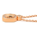 ハリーウィンストン Harry Winston HWロゴ ダイヤペンダント PEDRRD16HWL ピンクゴールド K18PG ダイヤモンド ネックレス AU750 18K PG