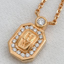ハリーウィンストン Harry Winston HWロゴ ダイヤペンダント PEDRRD16HWL ピンクゴールド K18PG ダイヤモンド ネックレス AU750 18K PG