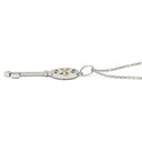 ティファニー Tiffany & Co デイジー キー ペンダント プラチナシルバー×イエローゴールド Pt950 K18YG ダイヤモンド ネックレス プラチナ K18 YG ダイヤモンド 鍵