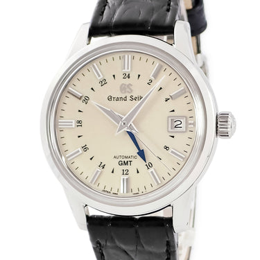 腕時計 グランドセイコー Grand Seiko エレガンスコレクション 9Sメカニカル GMT SBGM221 9S66-00A0 自動巻き メンズ アイボリー デイト