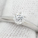 ティファニー Tiffany & Co ソリティア ダイヤリング プラチナシルバー Pt950 ダイヤモンド リング 指輪 T＆Co. 一粒 1P 立爪 0.40ct プラチナ950 10.5号