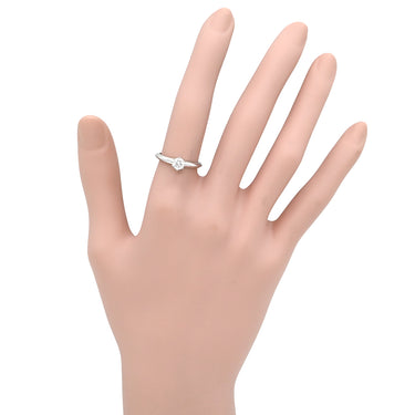 ティファニー Tiffany & Co ソリティア ダイヤリング プラチナシルバー Pt950 ダイヤモンド リング 指輪 T＆Co. 一粒 1P 立爪 0.40ct プラチナ950 10.5号