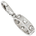 カルティエ Cartier ラブチャーム フルダイヤ ホワイトゴールド K18WG ダイヤモンド ペンダントトップ 750WG 18K ネックレストップ 6石