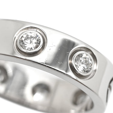 カルティエ Cartier ラブチャーム フルダイヤ ホワイトゴールド K18WG ダイヤモンド ペンダントトップ 750WG 18K ネックレストップ 6石