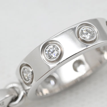 カルティエ Cartier ラブチャーム フルダイヤ ホワイトゴールド K18WG ダイヤモンド ペンダントトップ 750WG 18K ネックレストップ 6石