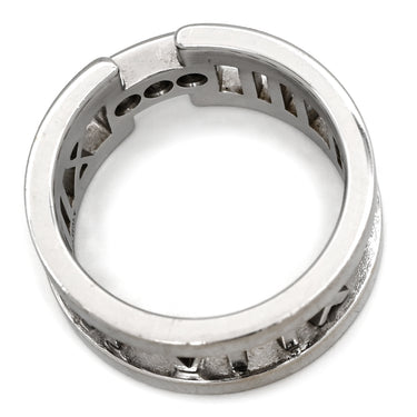 ティファニー Tiffany & Co アトラス オープン 3Pダイヤ ホワイゴールド K18YG ダイヤモンド リング 指輪 T&Co. 18K 750 WG 3石 ダイヤモンド 12.5号