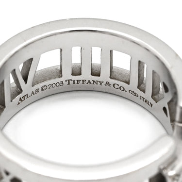 ティファニー Tiffany & Co アトラス オープン 3Pダイヤ ホワイゴールド K18YG ダイヤモンド リング 指輪 T&Co. 18K 750 WG 3石 ダイヤモンド 12.5号