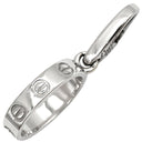 カルティエ Cartier ラブチャーム ホワイトゴールド K18WG ペンダントトップ LOVE Au750 18K 18金 WG ベビー ネックレストップ