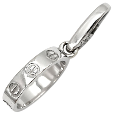 カルティエ Cartier ラブチャーム ホワイトゴールド K18WG ペンダントトップ LOVE Au750 18K 18金 WG ベビー ネックレストップ