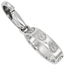 カルティエ Cartier ラブチャーム ホワイトゴールド K18WG ペンダントトップ LOVE Au750 18K 18金 WG ベビー ネックレストップ