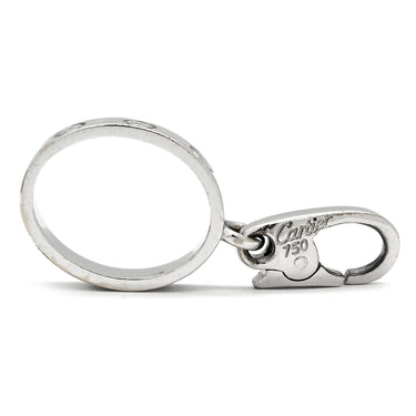 カルティエ Cartier ラブチャーム ホワイトゴールド K18WG ペンダントトップ LOVE Au750 18K 18金 WG ベビー ネックレストップ